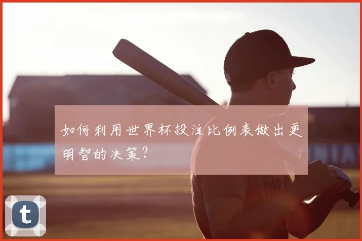 如何利用世界杯投注比例表做出更明智的决策？
